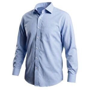 Brooks Brothers Men Non Iron Gingham Button Down Long Sleeve Dress Shirt Sz 17